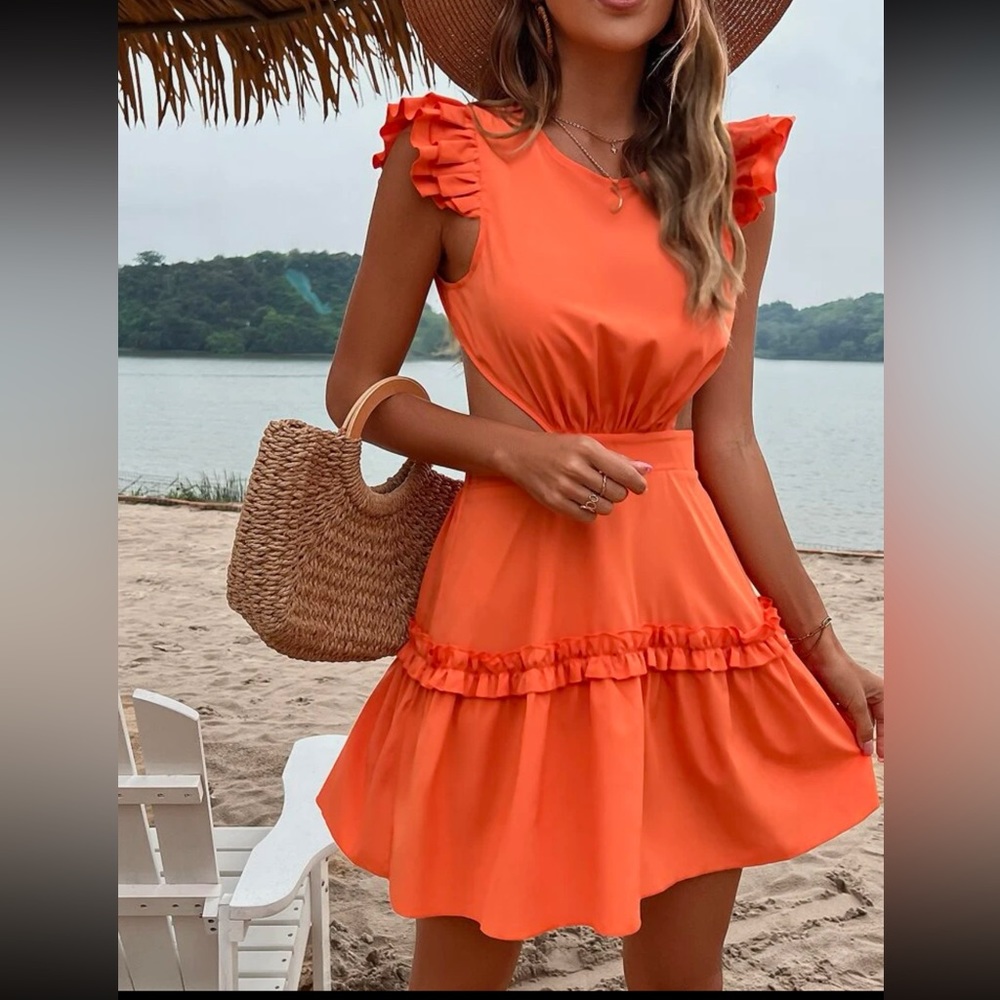 NWOT Orange Summer Dress